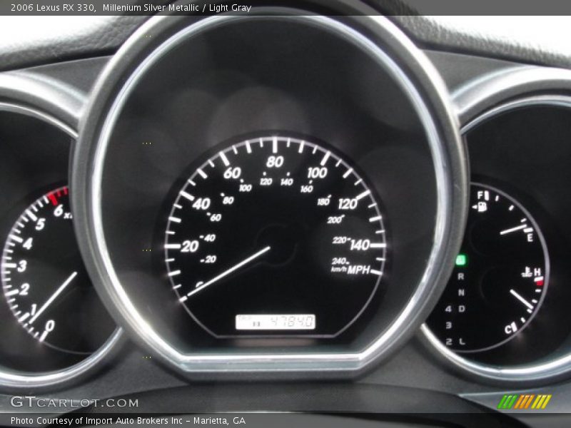 Millenium Silver Metallic / Light Gray 2006 Lexus RX 330