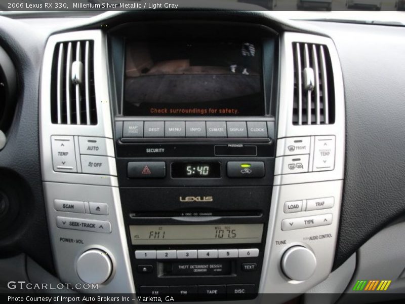 Millenium Silver Metallic / Light Gray 2006 Lexus RX 330