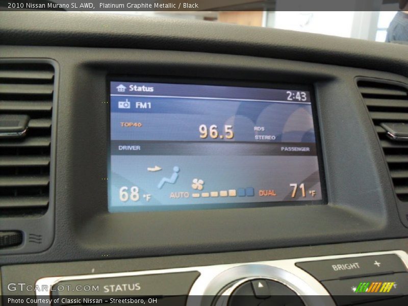 Platinum Graphite Metallic / Black 2010 Nissan Murano SL AWD