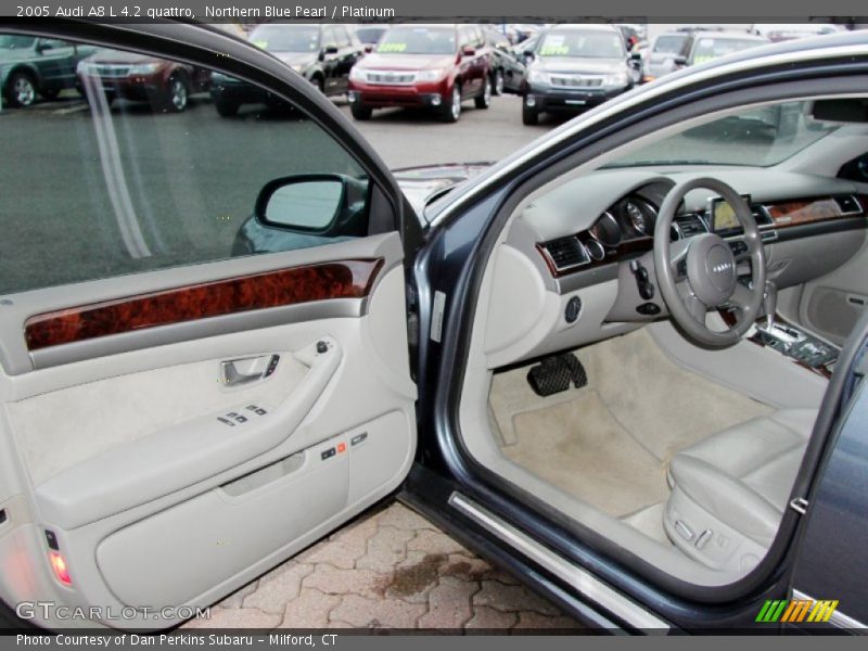 Northern Blue Pearl / Platinum 2005 Audi A8 L 4.2 quattro