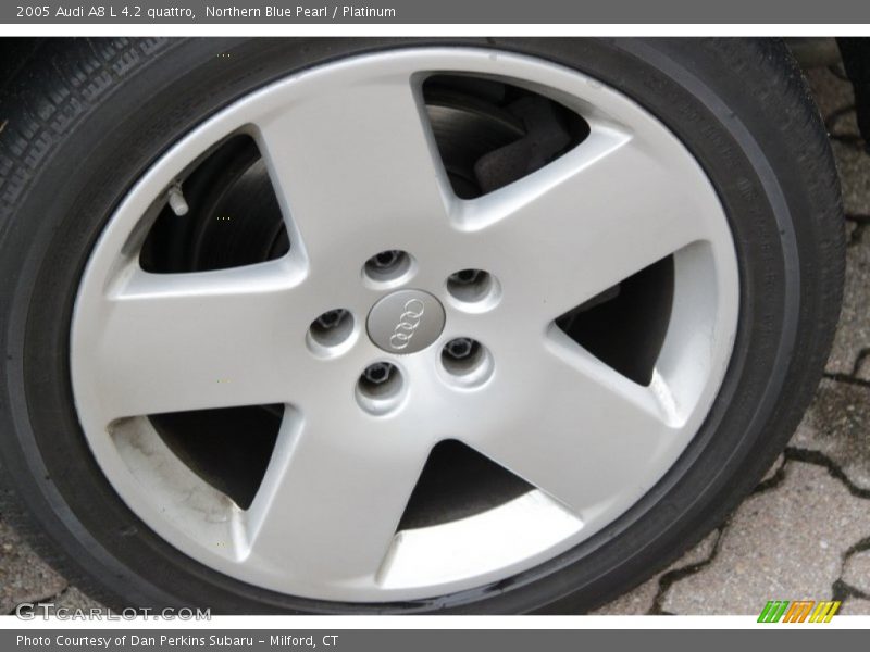 Northern Blue Pearl / Platinum 2005 Audi A8 L 4.2 quattro