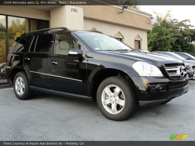 Black / Macadamia 2008 Mercedes-Benz GL 450 4Matic