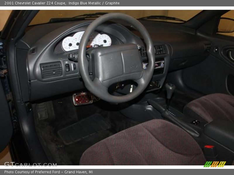 Graphite Interior - 2001 Cavalier Z24 Coupe 