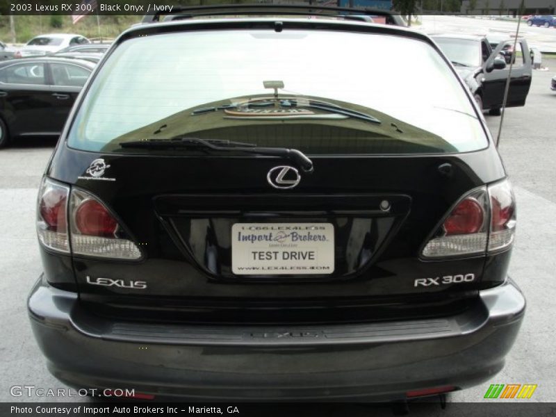 Black Onyx / Ivory 2003 Lexus RX 300