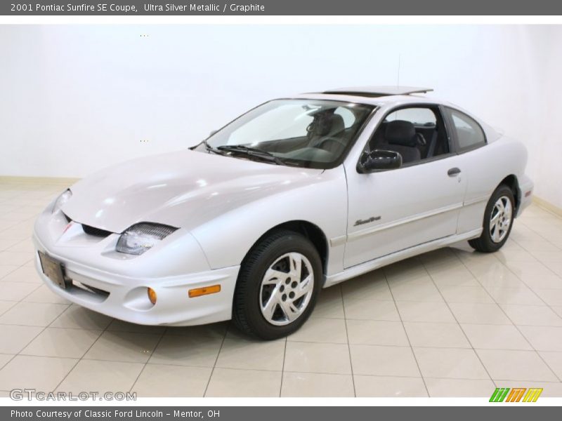 Ultra Silver Metallic / Graphite 2001 Pontiac Sunfire SE Coupe