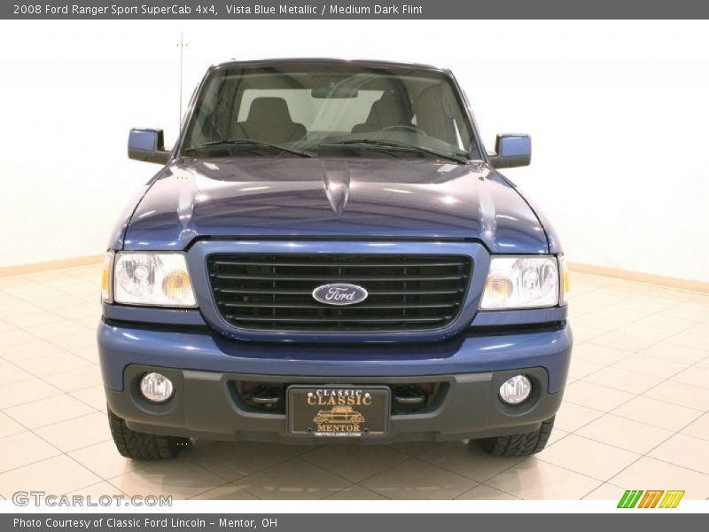 Vista Blue Metallic / Medium Dark Flint 2008 Ford Ranger Sport SuperCab 4x4