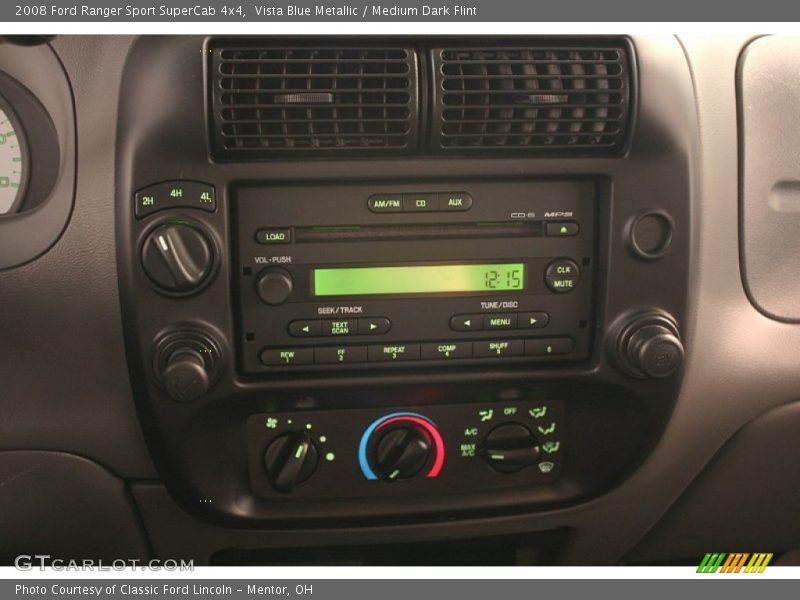 Controls of 2008 Ranger Sport SuperCab 4x4