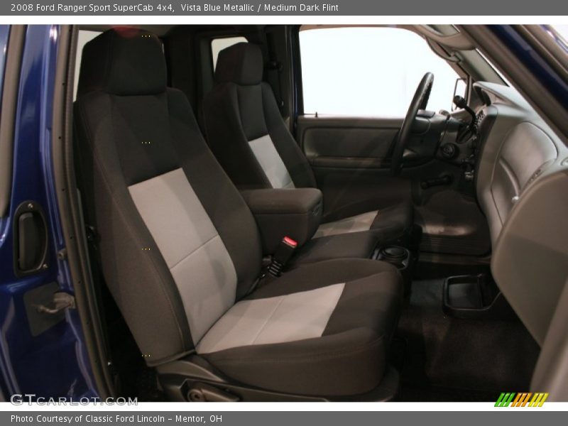 Vista Blue Metallic / Medium Dark Flint 2008 Ford Ranger Sport SuperCab 4x4