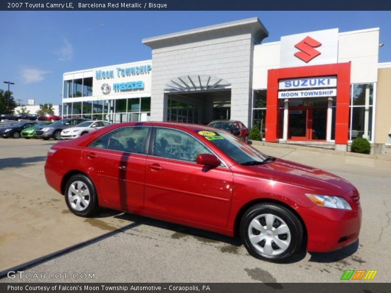 Barcelona Red Metallic / Bisque 2007 Toyota Camry LE