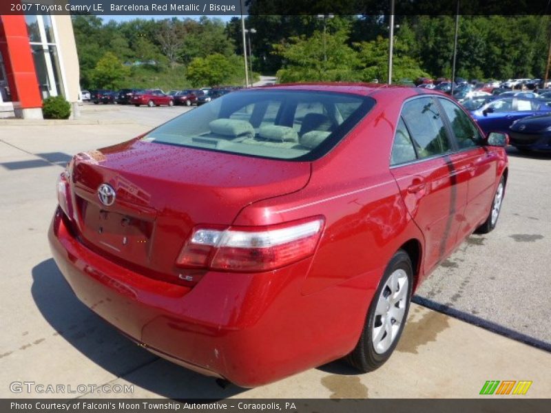 Barcelona Red Metallic / Bisque 2007 Toyota Camry LE