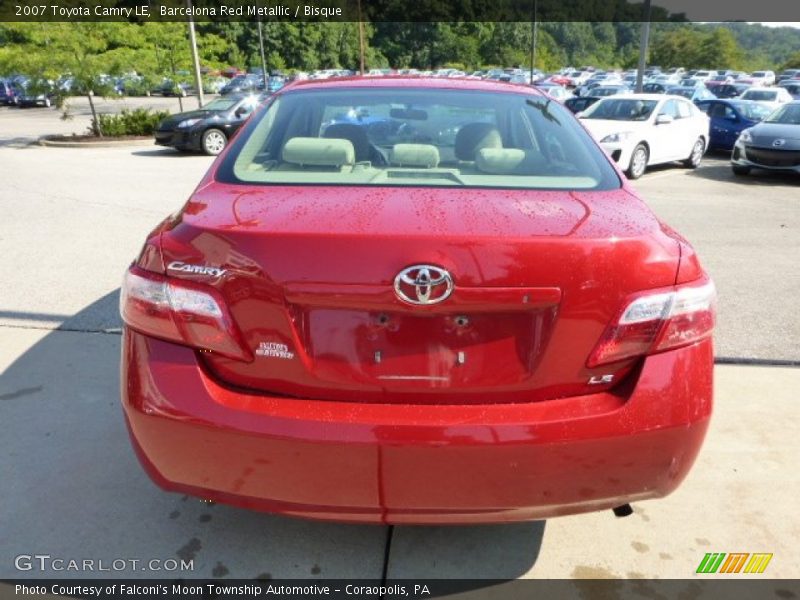 Barcelona Red Metallic / Bisque 2007 Toyota Camry LE