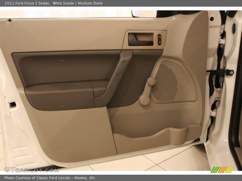 White Suede / Medium Stone 2011 Ford Focus S Sedan