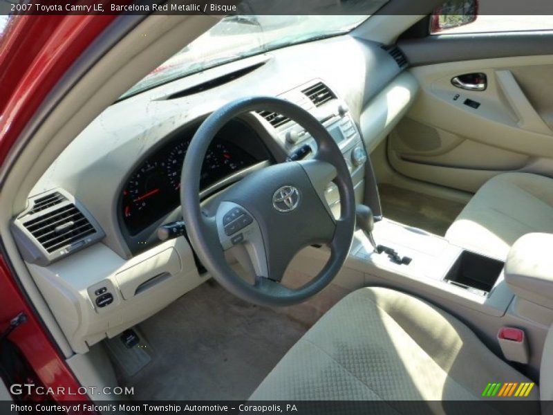 Barcelona Red Metallic / Bisque 2007 Toyota Camry LE