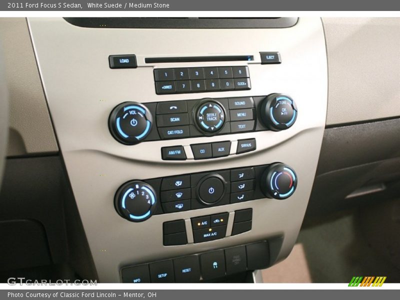 White Suede / Medium Stone 2011 Ford Focus S Sedan