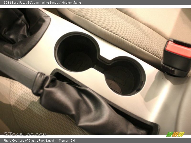 White Suede / Medium Stone 2011 Ford Focus S Sedan