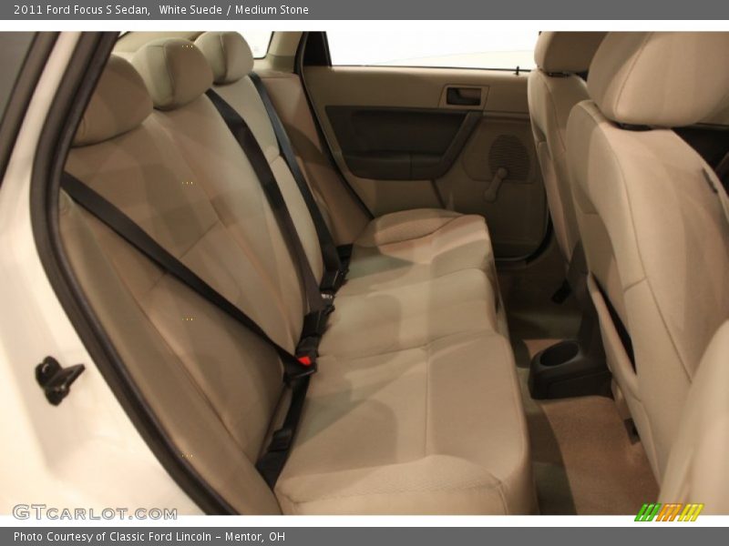 White Suede / Medium Stone 2011 Ford Focus S Sedan