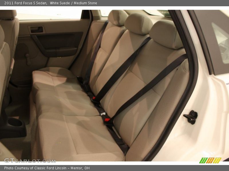 White Suede / Medium Stone 2011 Ford Focus S Sedan