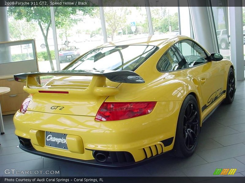 Speed Yellow / Black 2008 Porsche 911 GT2