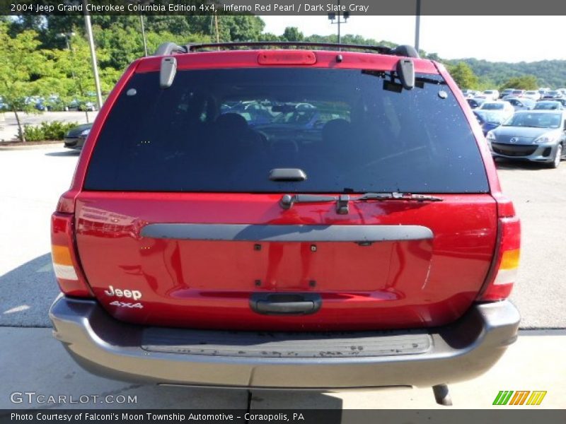 Inferno Red Pearl / Dark Slate Gray 2004 Jeep Grand Cherokee Columbia Edition 4x4