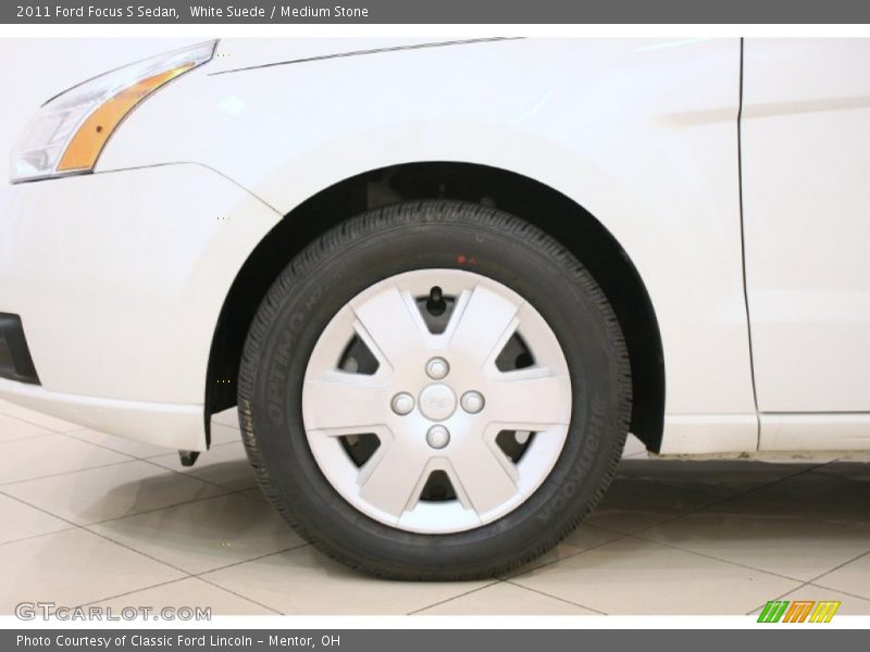 White Suede / Medium Stone 2011 Ford Focus S Sedan