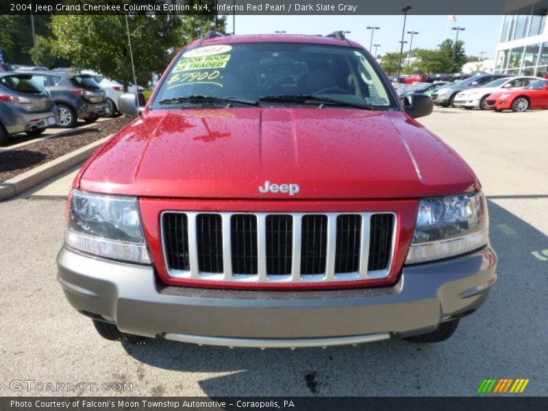 Inferno Red Pearl / Dark Slate Gray 2004 Jeep Grand Cherokee Columbia Edition 4x4