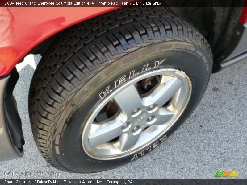 Inferno Red Pearl / Dark Slate Gray 2004 Jeep Grand Cherokee Columbia Edition 4x4