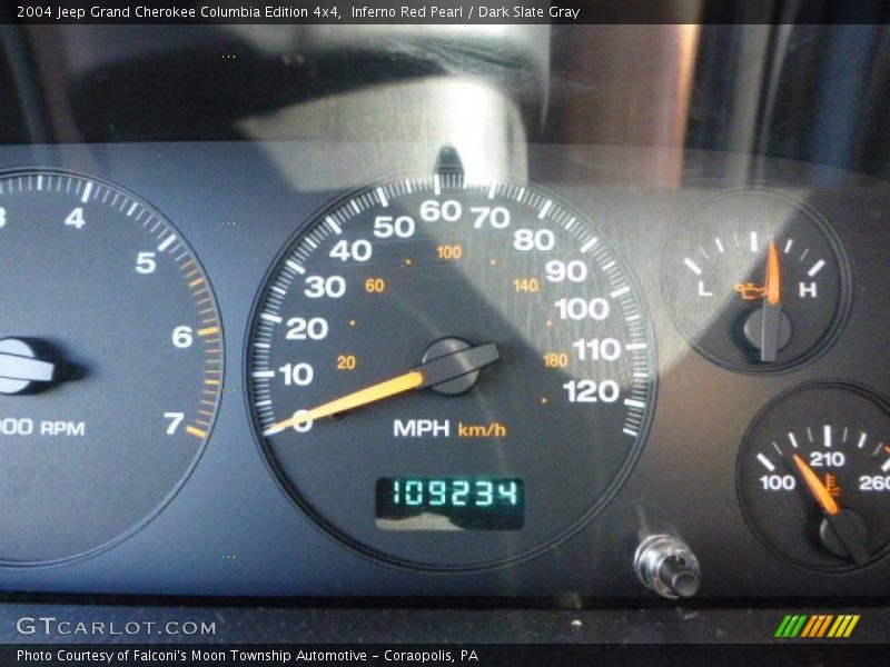 Inferno Red Pearl / Dark Slate Gray 2004 Jeep Grand Cherokee Columbia Edition 4x4