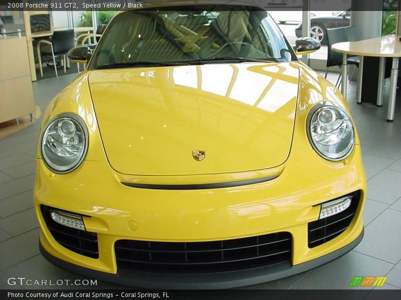 Speed Yellow / Black 2008 Porsche 911 GT2