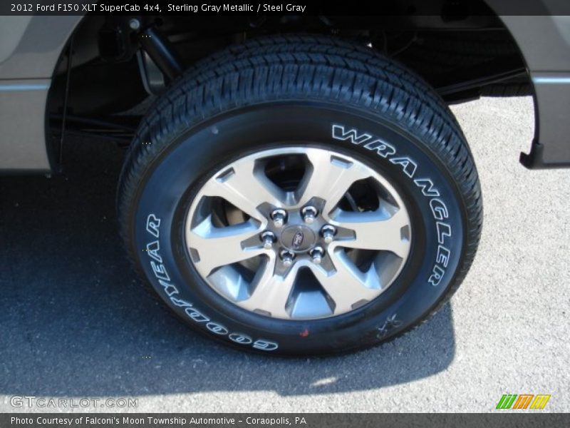 Sterling Gray Metallic / Steel Gray 2012 Ford F150 XLT SuperCab 4x4