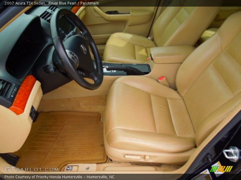 Royal Blue Pearl / Parchment 2007 Acura TSX Sedan