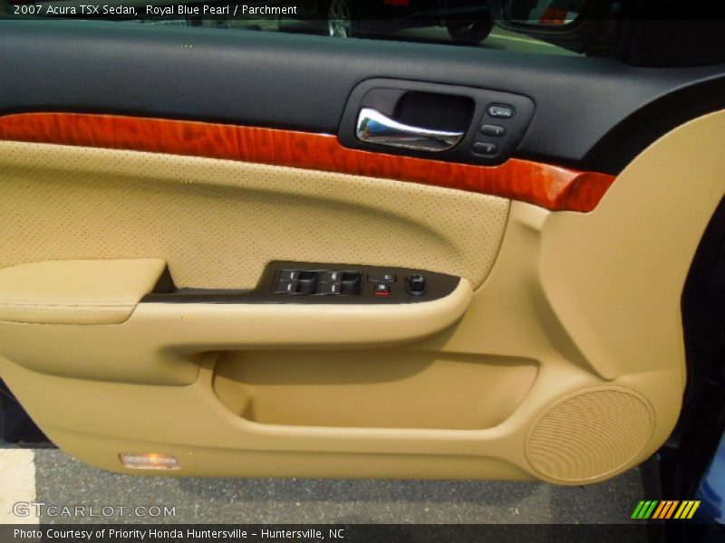 Royal Blue Pearl / Parchment 2007 Acura TSX Sedan