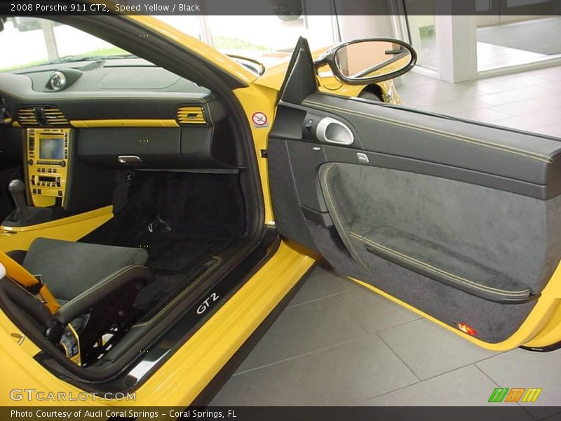Speed Yellow / Black 2008 Porsche 911 GT2