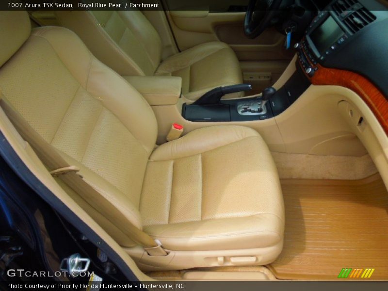 Royal Blue Pearl / Parchment 2007 Acura TSX Sedan