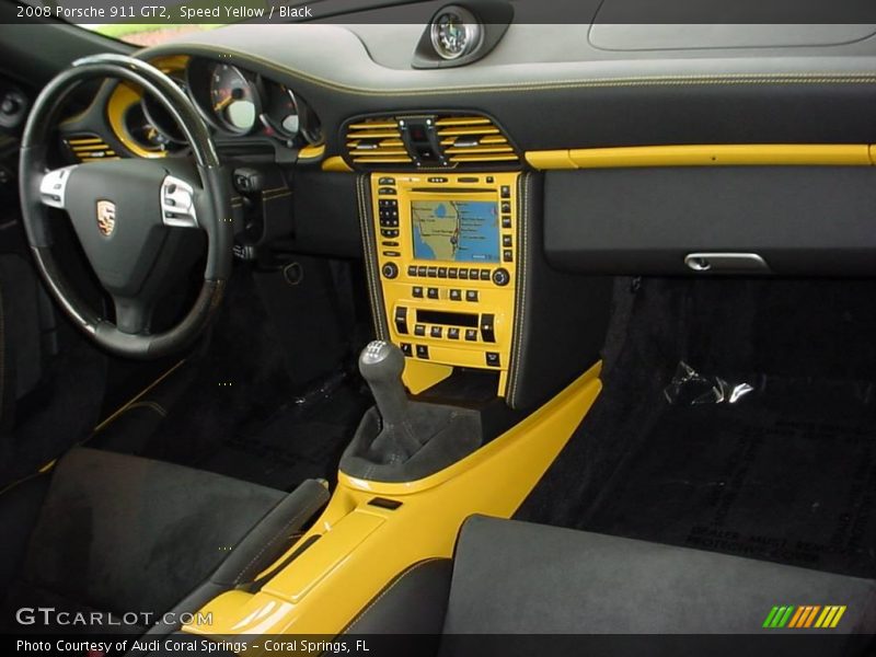 Speed Yellow / Black 2008 Porsche 911 GT2