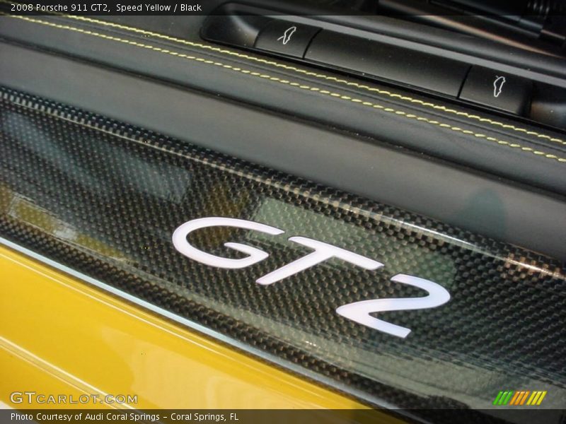 Speed Yellow / Black 2008 Porsche 911 GT2