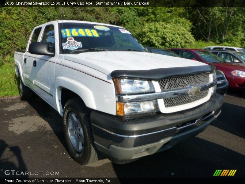 Summit White / Dark Charcoal 2005 Chevrolet Silverado 1500 LT Crew Cab 4x4