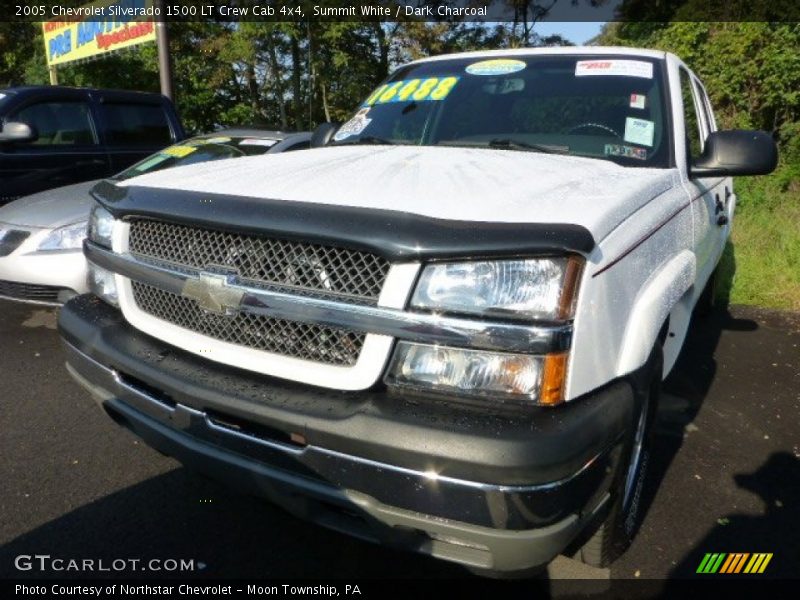 Summit White / Dark Charcoal 2005 Chevrolet Silverado 1500 LT Crew Cab 4x4