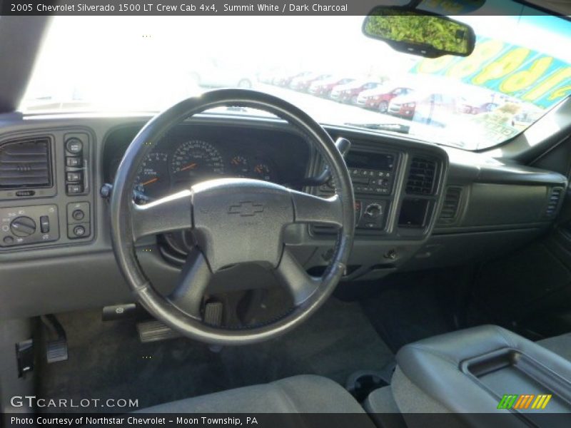 Summit White / Dark Charcoal 2005 Chevrolet Silverado 1500 LT Crew Cab 4x4