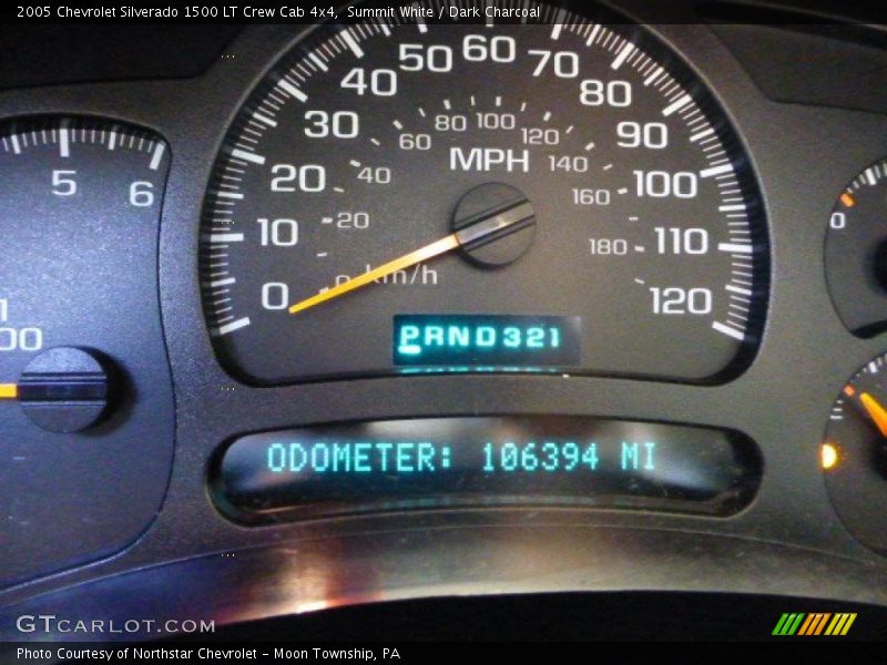 Summit White / Dark Charcoal 2005 Chevrolet Silverado 1500 LT Crew Cab 4x4