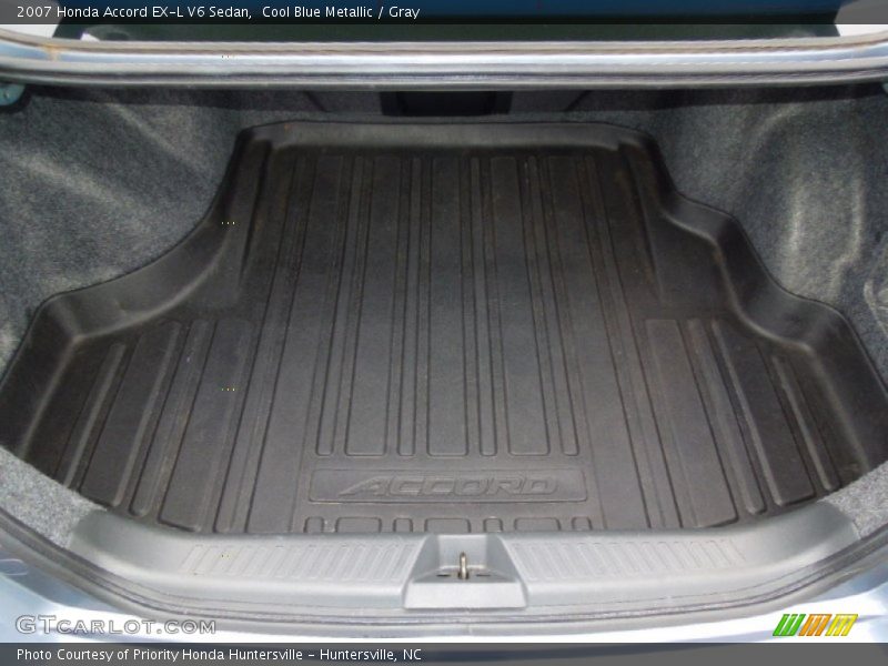 Cool Blue Metallic / Gray 2007 Honda Accord EX-L V6 Sedan