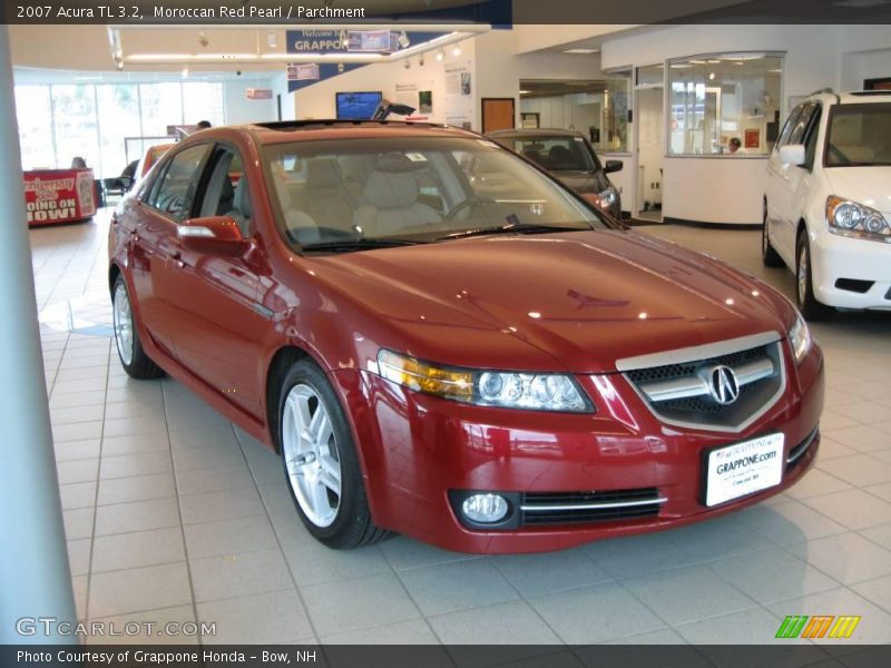 Moroccan Red Pearl / Parchment 2007 Acura TL 3.2