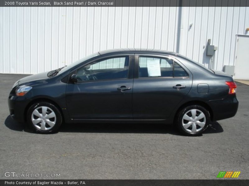 Black Sand Pearl / Dark Charcoal 2008 Toyota Yaris Sedan