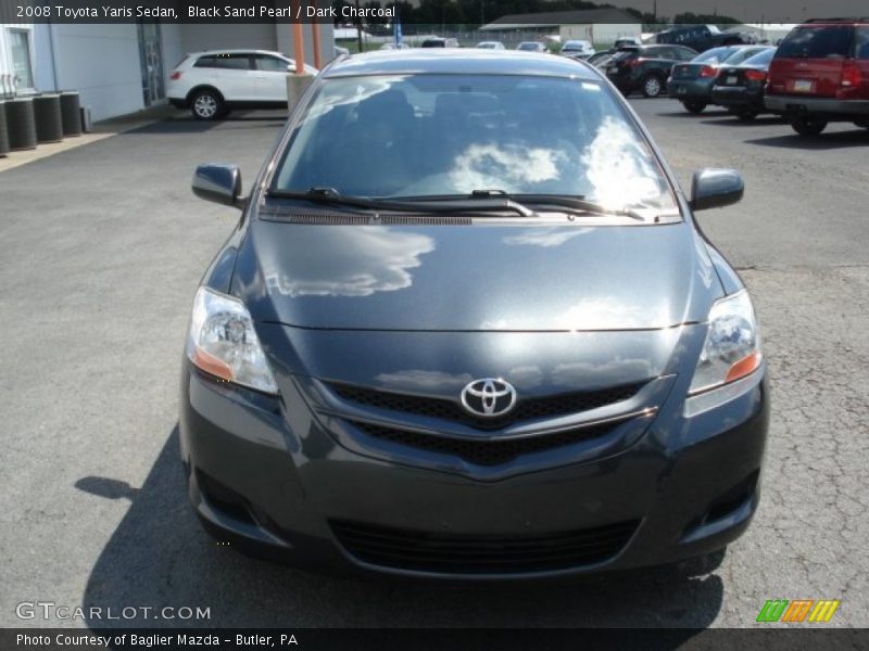 Black Sand Pearl / Dark Charcoal 2008 Toyota Yaris Sedan