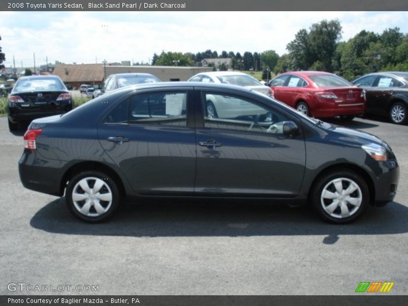 Black Sand Pearl / Dark Charcoal 2008 Toyota Yaris Sedan