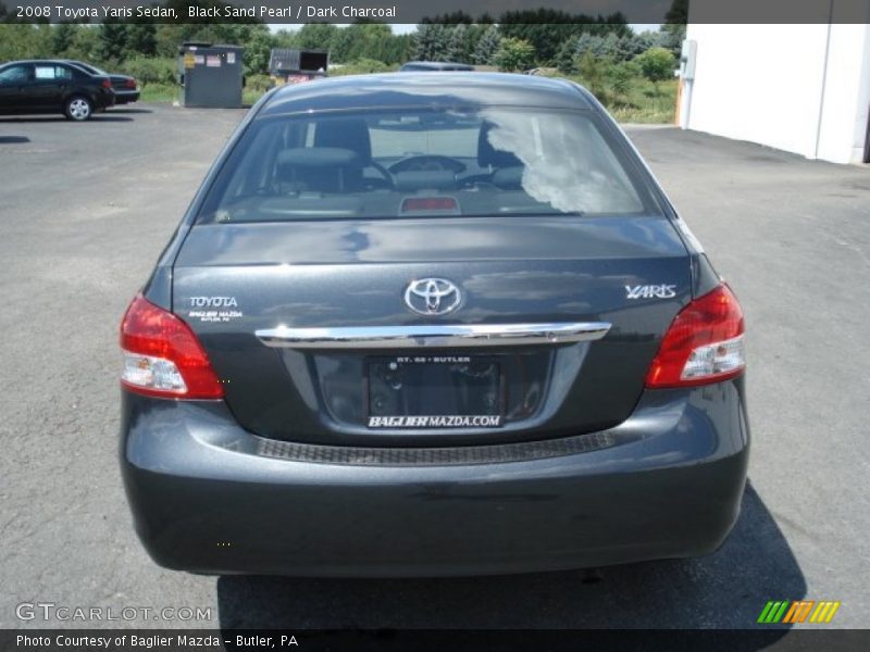 Black Sand Pearl / Dark Charcoal 2008 Toyota Yaris Sedan