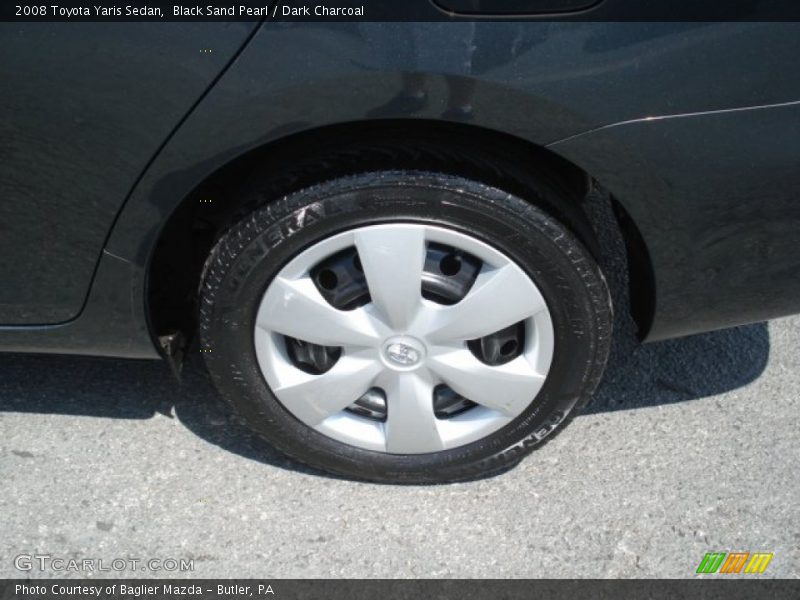 Black Sand Pearl / Dark Charcoal 2008 Toyota Yaris Sedan