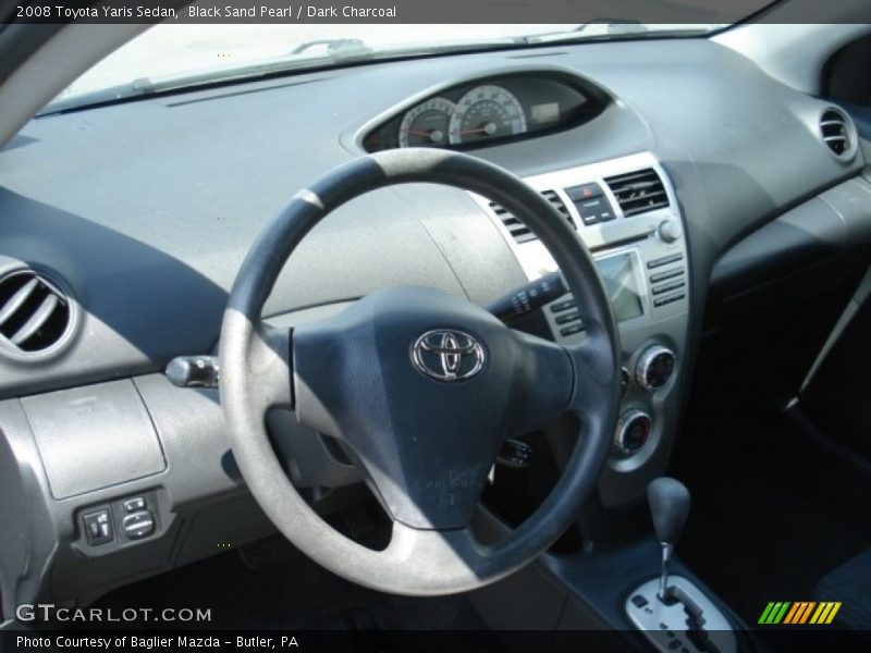 Black Sand Pearl / Dark Charcoal 2008 Toyota Yaris Sedan