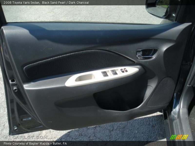 Black Sand Pearl / Dark Charcoal 2008 Toyota Yaris Sedan