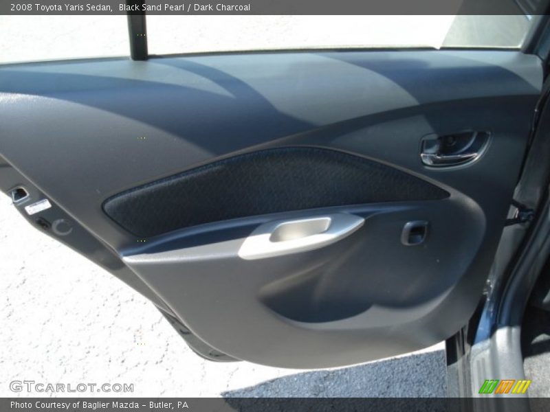 Black Sand Pearl / Dark Charcoal 2008 Toyota Yaris Sedan