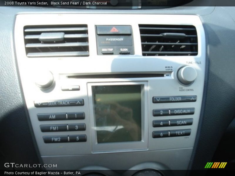 Black Sand Pearl / Dark Charcoal 2008 Toyota Yaris Sedan